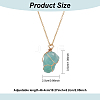 ANATTASOUL 3Pcs 3 Style Natural Mixed Gemstone Nugget Pendant Necklaces Set NJEW-AN0001-03-2