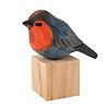 Wooden American Robin Birds and Block Ornaments JX688A-1