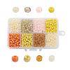 1 Box 6/0 Glass Seed Beads Round  Loose Spacer Beads SEED-X0050-4mm-11-1