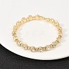 Iron Rhinestone Bangles for Women BJEW-A156-02G-2