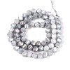 Anti-Tarnish Electroplate Glass Beads Strands GLAA-T025-6mm-14A-3