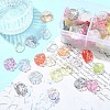 Autumn Theme Transparent Acrylic Pendants TACR-YW0003-50-4