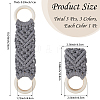 3Pcs 3 Colors Handmade Macrame Cotton Hanging Towel Holder AJEW-CN0006-37-2