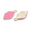 Alloy & Enamel Pendants ENAM-T021-60B-G-2