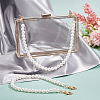   2Pcs ABS Plastic Imitation Pearl Beaded Bag Straps AJEW-PH0003-99A-3