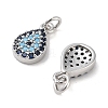 Brass Micro Pave Cubic Zirconia Pendants KK-B102-02P-2