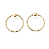 Brass Ball Captive Bead Nose Ring AJEW-G075-01G-02-4