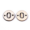 Unfinished Natural Poplar Wood Links Connectors WOOD-S045-138A-0-2