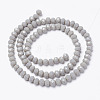 Opaque Solid Color Imitation Jade Glass Beads Strands EGLA-A044-P3mm-D10-2