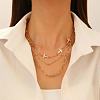 Alloy Link Chain 3 Layer Necklaces for Women FS-WGF6F41-03-1