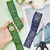14M 2 Colors Ethnic Style Embroidery Polyester Ribbons OCOR-PH0002-05-3