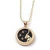 Alloy Rhinestone Pendant Necklaces NJEW-H306-A02-G-1