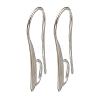 Brass Earring Hooks KK-H502-12S-1