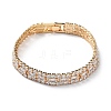 Brass Micro Pave Cubic Zirconia Chain Bracelets for Women BJEW-C052-01G-01-1