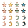 80Pcs 8 Styles Alloy Enamel Charms ENAM-LS0001-25LG-1