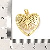 Mother's Day Brass Micro Pave Clear Cubic Zirconia Pendants FIND-Z041-20F-3