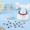 52Pcs 2 Colors Natural Carnelian and Black Onyx(Dyed & Heated) Beads G-SC0003-82-4