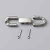 304 Stainless Steel Fold Over Clasp STAS-WH0016-54P-02-1