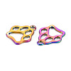 Rainbow Color Alloy Pendants PALLOY-S180-265-NR-3