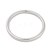Non-Tarnish 304 Stainless Steel Grooved Ring Bangles for Women Men BJEW-Z064-03P-2