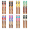 16Pcs 8 Colors Transparent Resin & Walnut Wood Big Pendants RESI-TA0002-53-1