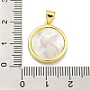 Brass Micro Pave Clear Cubic Zirconia Pendants KK-K354-04G-10-3