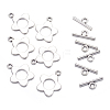 Flower Tibetan Style Alloy Toggle Clasps LS-A0977Y-2