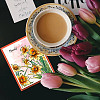 PVC Daffodil Stamp DIY-WH0486-001-3