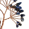Natural Lapis Lazuli Chips Tree of Life Decorations DJEW-A017-01K-4