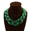 Frosted Acrylic Chunky Twisted Chain Necklacs for Women FS-WG1B9A7-02-1