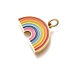 304 Stainless Steel Enamel Pendants STAS-B079-01G-06-2