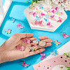 32Pcs 4 Colors Butterfly Transparent Resin Cabochons RESI-TA0004-44-6