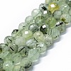 Natural Prehnite Beads Strands G-G927-39-1