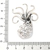 925 Sterling Silver Pave Natural Pearl Pendants STER-M092-04AS-3