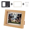 Natural Wood Photo Frames DJEW-WH0039-88-1