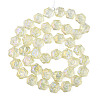 Electroplate Glass Beads Strands EGLA-N008-018-D01-2