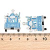 Rack Plating Alloy Enamel Pendants AL-CBA2B10-05P-03-3