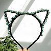 Natural Green Aventurine Hair Bands PW-WG9AADF-24-1