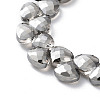 Electroplate Triangle Glass Beads Strands EGLA-A036-11A-PL01-3