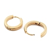 Ion Plating(IP) Frosted 304 Stainless Steel Huggie Hoop Earrings for Women EJEW-C096-31C-G-3