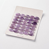 Natural Amethyst Gemstone Oval Cabochons G-J329-13-8x10mm-2