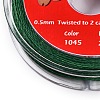 2-Ply Round Waxed Cotton Thread Cords YC-T004-01A-18-2