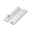 Anti-Tarnish 201 Stainless Steel Pendants STAS-R002-16P-2