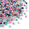 910Pcs 13 Colors Rainbow ABS Plastic Imitation Pearl Beads OACR-CD0001-10-2