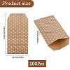 100Pcs Kraft Paper Bags CARB-CY0001-02-2