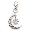 Moon & Sun Alloy Pendant Decorations HJEW-JM01596-01-1