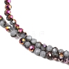 Electroplate Glass Beads Stradns EGLA-H114-02A-03-3