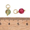 Natural Striped Agate/Banded Agate Pendants PALLOY-JF05354-01-4