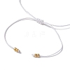 Natural Round Moonstone Beads Braided Bead Bracelets for Women BJEW-JB11655-02-4