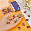 30Pcs Light Gold Tone Alloy Enamel Pendants ENAM-SC0005-18-3